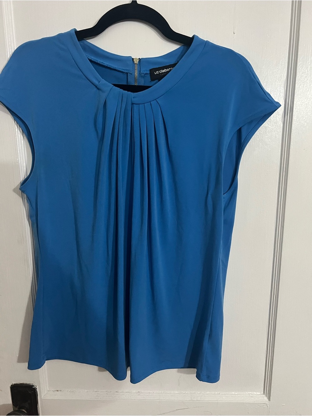 Blue Liz Claiborne Work Top